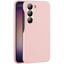Husa Dux Ducis Grit case for Samsung Galaxy S23 elegant cover made of artificial leather MagSafe pink