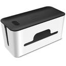 Ugreen cable organizer box box for slats L 42.5x17.5x15.5cm black and white (LP110)