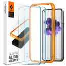 Husa TEMPERED GLASS Spigen ALM GLAS.TR SLIM 2-PACK NOTHING PHONE 1 CLEAR