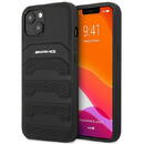 Husa MERCEDES AMG AMHCP14MGSEBK iPhone 14 Plus 6,7 &quot;black / black hardcase Leather Debossed Lines