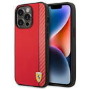 Husa Ferrari FEHCP14LAXRE iPhone 14 Pro 6.1&quot; red/red hardcase Carbon