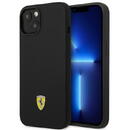 Husa Ferrari FEHCP14MSIBBK iPhone 14 Plus 6.7&quot; black/black hardcase Silicone Metal Logo