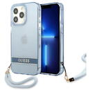 Husa Guess GUHCP13LHTSGSB iPhone 13 Pro / 13 6,1 &quot;blue / blue hardcase Translucent Stap