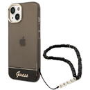 Husa Guess GUHCP14MHGCOHK iPhone 14 Plus 6,7 &quot;black / black hardcase Translucent Pearl Strap