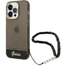 Husa Guess GUHCP14XHGCOHK iPhone 14 Pro Max 6,7 &quot;black / black hardcase Translucent Pearl Strap