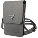 Husa Guess Handbag GUWBSATMGR gray / gray Saffiano Triangle