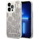 Husa Karl Lagerfeld KLHCP14LLMNMS iPhone 14 Pro 6.1 &quot;hardcase silver / silver Liquid Glitter Monogram