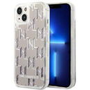 Husa Karl Lagerfeld KLHCP14MLMNMS iPhone 14 Plus 6.7 &quot;hardcase silver / silver Liquid Glitter Monogram