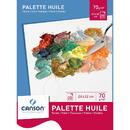 Hartie 24 x 32 cm, 20 file - 70 g/mp, pentru prepararea culorilor, CANSON Huile