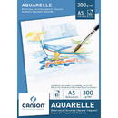 Bloc desen A5, 10 file - 300 g/mp, pentru acuarele, CANSON Aquarelle