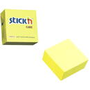Accesorii birotica Stick'n Cub notes autoadeziv 76 x 76 mm, 400 file, Stick"n - galben neon