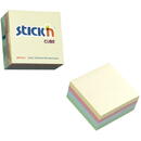 Accesorii birotica Stick'n Cub notes autoadeziv 76 x 76 mm, 400 file, Stick"n - 4 culori pastel