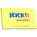Accesorii birotica Stick'n Notes autoadeziv 76 x 127 mm, 100 file, Stick"n - galben neon
