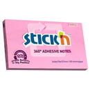 Accesorii birotica Stick'n Notes autoadeziv 360, 76 x 127mm, 100 file, Stick"n - roz