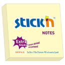 Accesorii birotica Stick'n Notes autoadeziv extra-sticky 76 x 76mm, 90 file, Stick"n - galben pastel