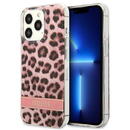 Husa Guess GUHCP13LHSLEOP iPhone 13 Pro / 13 6.1&quot; pink/pink hardcase Leopard