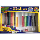 Articole pentru scoala Set scoala (12 carioca+8 creioane colorate+creion cu guma+radiere+ascutitoare), MOLIN