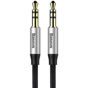 Accesorii Audio Hi-Fi Baseus Cablu audio 3,5 mm mini Jack AUX, 1m, Negru/Argintiu