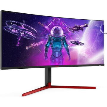Monitor LED AOC AG353UCG 35inch 1800mm Curved HDR1000 3440x1440 G-SYNC Ultimate HDMI/DP/USB 3.0