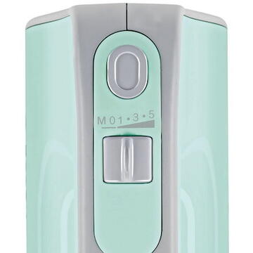 Mixer Bosch MFQ40302 Hand Mixer, 500 W, Number of speeds 5, Shaft material Stainless steel, Mint turquoise/Silver