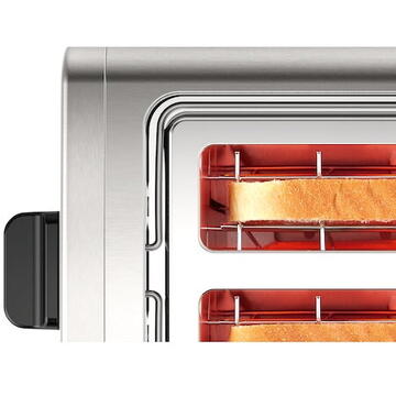 Prajitor de paine Bosch TAT3P420 DesignLine Toaster, 970 W, 2 slots, Stainless steel