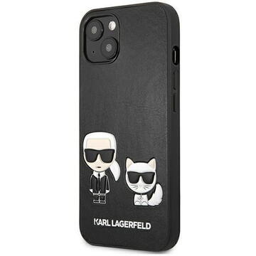 Husa Karl Lagerfeld Husa Ikonik Karl &amp; Choupette iPhone 13 Negru