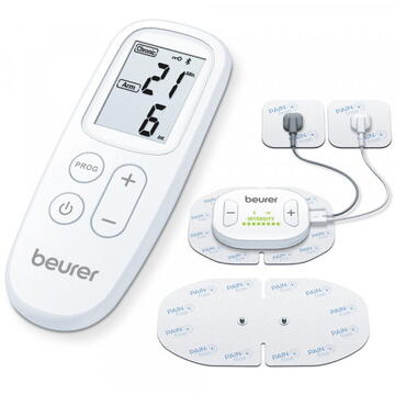 Beurer Dispozitiv digital wireless TENS/EMS cu telecomanda alb
