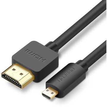 UGREEN HD127 Micro HDMI - HDMI Cable 4K 3D 3m (black)