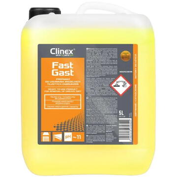 CLINEX FastGast, 5 litri, solutie degresare suprafete murdare de grasime dificila
