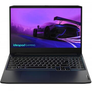 Notebook Lenovo IdeaPad Gaming 3 15IHU6 15.6" FHD Intel Core I5-11320H 16GB 512GB SSD nVidia GeForce GTX 1650 4GB, No OS, Shadow Black
