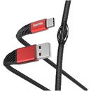 Hama "Extreme" Charging/Data Cable, USB-A - USB-C, 1.5 m, black/red