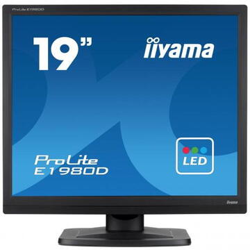 Monitor LED Iiyama E1980D-B1 LED 19" 5ms VGA DVI