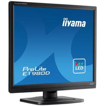 Monitor LED Iiyama E1980D-B1 LED 19" 5ms VGA DVI