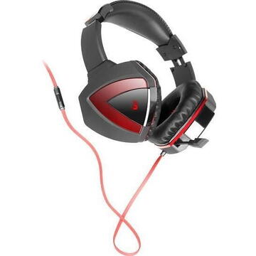 Casti A4Tech A4-G500 headphones/headset  negru/rosu