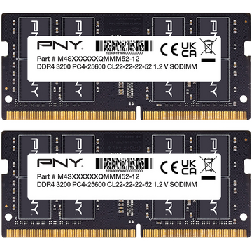 Memorie laptop PNY MN8GSD43200 32GB (2x16GB)  DDR4 3200MHz  CL22