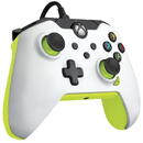 PDP Wired Controller - Electric White, Gamepad (white/neon green, for Xbox Series X|S, Xbox One, PC)
