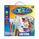 Articole pentru scoala Set 48 carioca + carte colorat, CARIOCA Game Station