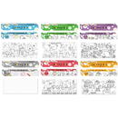 Articole pentru scoala Stick'n Display Stick"n Coloring Roll, 315 x 3550 mm/rola - 2 x 6 modele asortate