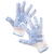 Protectia muncii pbs Manusi protectie, standard EN420, degete cauciucate cu polyurethan - marimea 10 - alb cu albastru