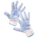 Protectia muncii pbs Manusi protectie, standard EN420, degete cauciucate cu polyurethan - marimea 10 - alb cu albastru