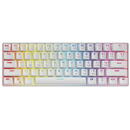 Tastatura SAVIO Whiteout, Mecanica Gaming, Switch Outemu Blue, iluminare RGB, Alb