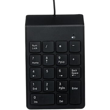 Tastatura Gembird KPD-U-03 USB numeric keypad, Black