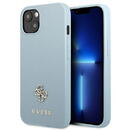 Husa Guess GUHCP13MPS4MB iPhone 13 6.1&quot; blue/blue hardcase Saffiano 4G Small Metal Logo