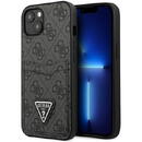 Husa Guess GUHCP13SP4TPK iPhone 13 mini 5.4&quot; black/black hardcase 4G Triangle Logo Cardslot