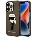 Husa Karl Lagerfeld KLHCP14LHNIKTCK iPhone 14 Pro 6.1&quot; black/black hardcase Ikonik Karl Lagerfeld