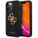 Husa Guess GUHCP13LLS4GGBK iPhone 13 Pro / 13 6,1" Negru/black hard case Silicone 4G Logo