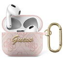 Husa Guess GUA34GSMP AirPods 3 cover różowy/pink 4G Script Metal Collection