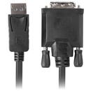 Lanberg CA-DPDV-10CU-0018-BK video cable adapter 1.8 m DisplayPort DVI-D Black
