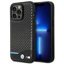 Husa Case BMW BMHCP14X22NBCK iPhone 14 Pro Max 6.7 &quot;black / black Leather Carbon