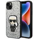 Husa Karl Lagerfeld KLHCP14SGFKPG iPhone 14 6.1 &quot;hardcase silver / silver Glitter Flakes Ikonik